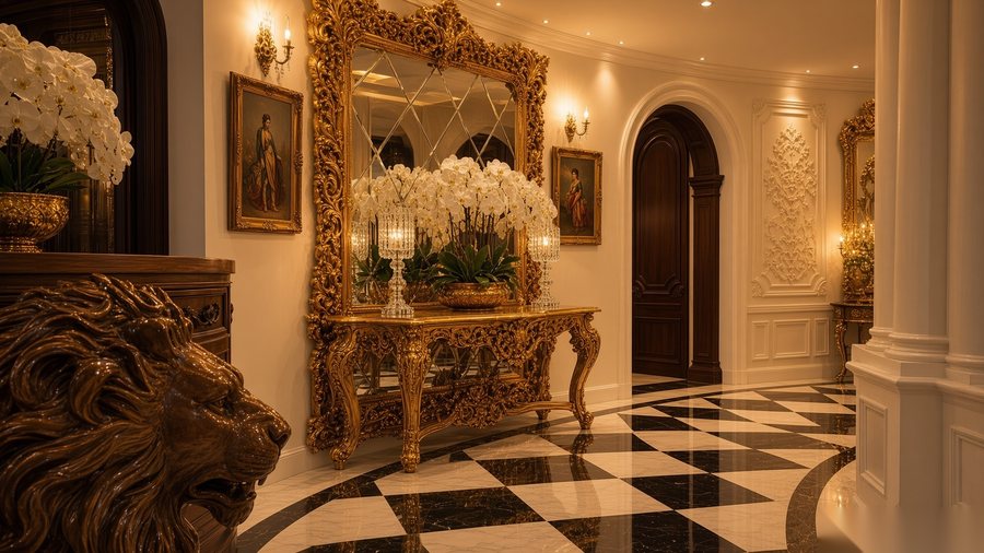 The Dome Suite with gilded Venetian mirror